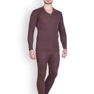 Brown Thermal Clothing Set