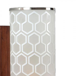 Foziq Brown & White Textured Wall Lamp