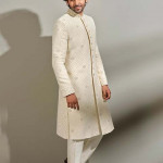 Pristine Off White Sherwani With Dupatta